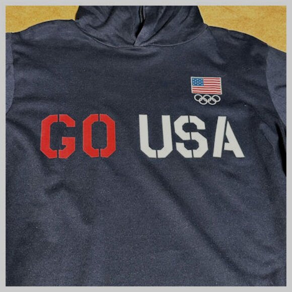 Go USA Olympic Lightweight Hoodie, US Olympic Committee, Large - Picture 4 of 6